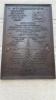 Bronze plaque